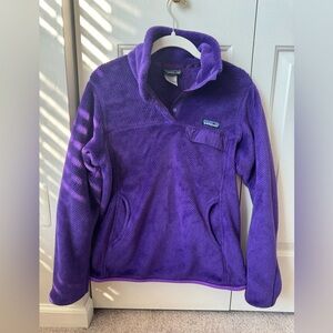 Patagonia Women's Purple Fleece Half-snap
